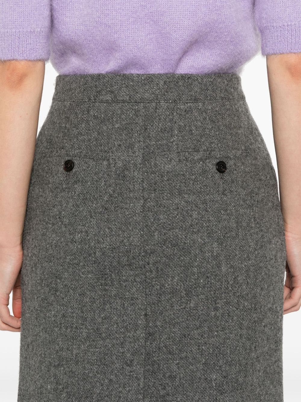 DUNST Wool Blend Skirt - Grey image 0