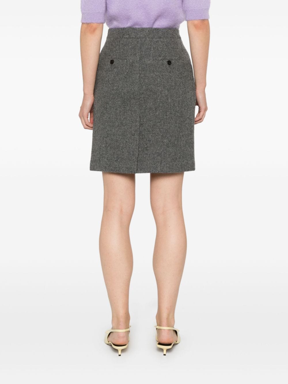 DUNST Wool Blend Skirt - Grey image 1