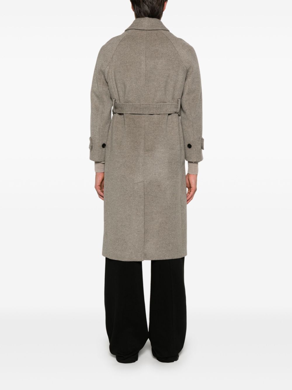 DUNST Grey Wool-Cashmere Blend Coat image 3