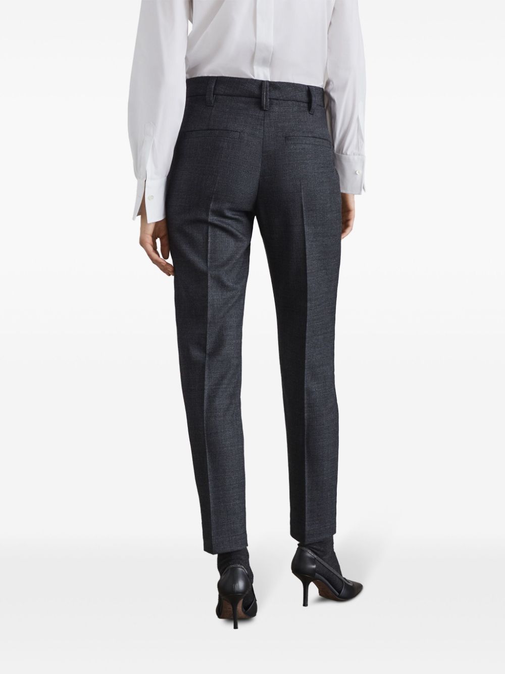 Brunello Cucinelli Grey Wool Trousers image 1