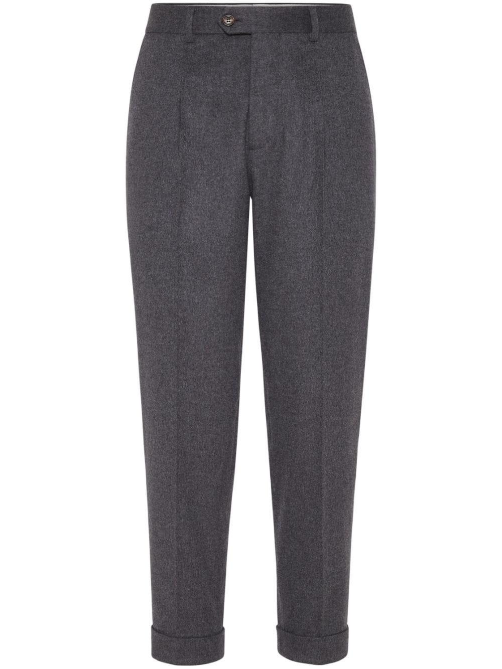 Brunello Cucinelli Grey Flannel Trousers image 0