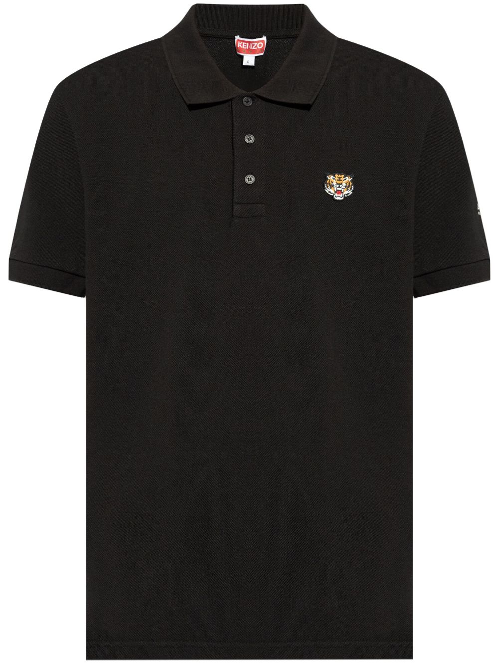 Kenzo Tiger Head Polo Shirt - Black image 0