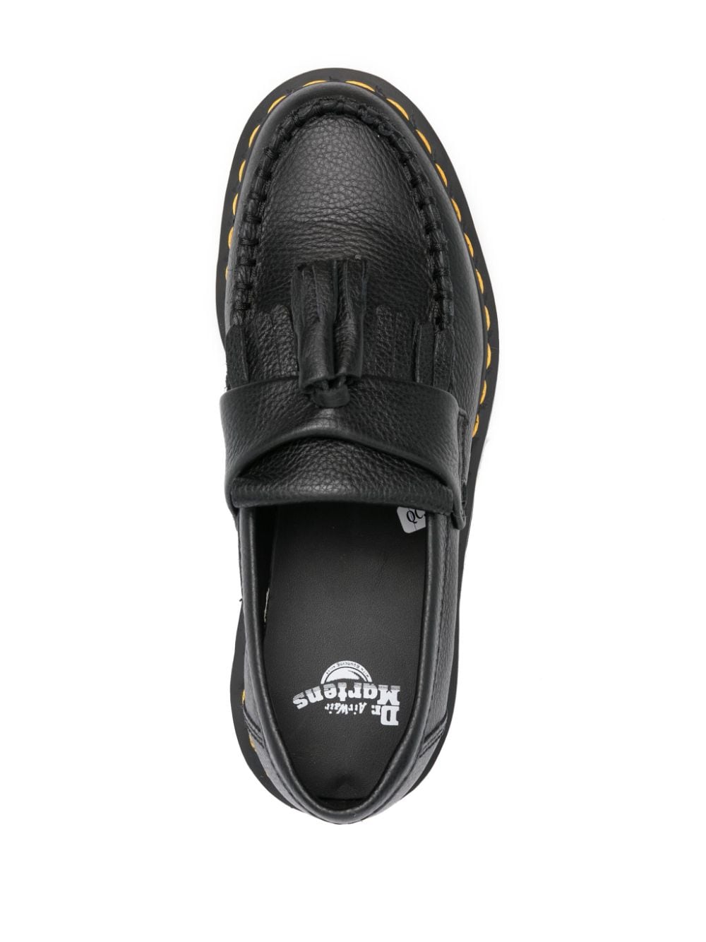 Dr. Martens Black Leather Tassel Chunky Loafers image 1