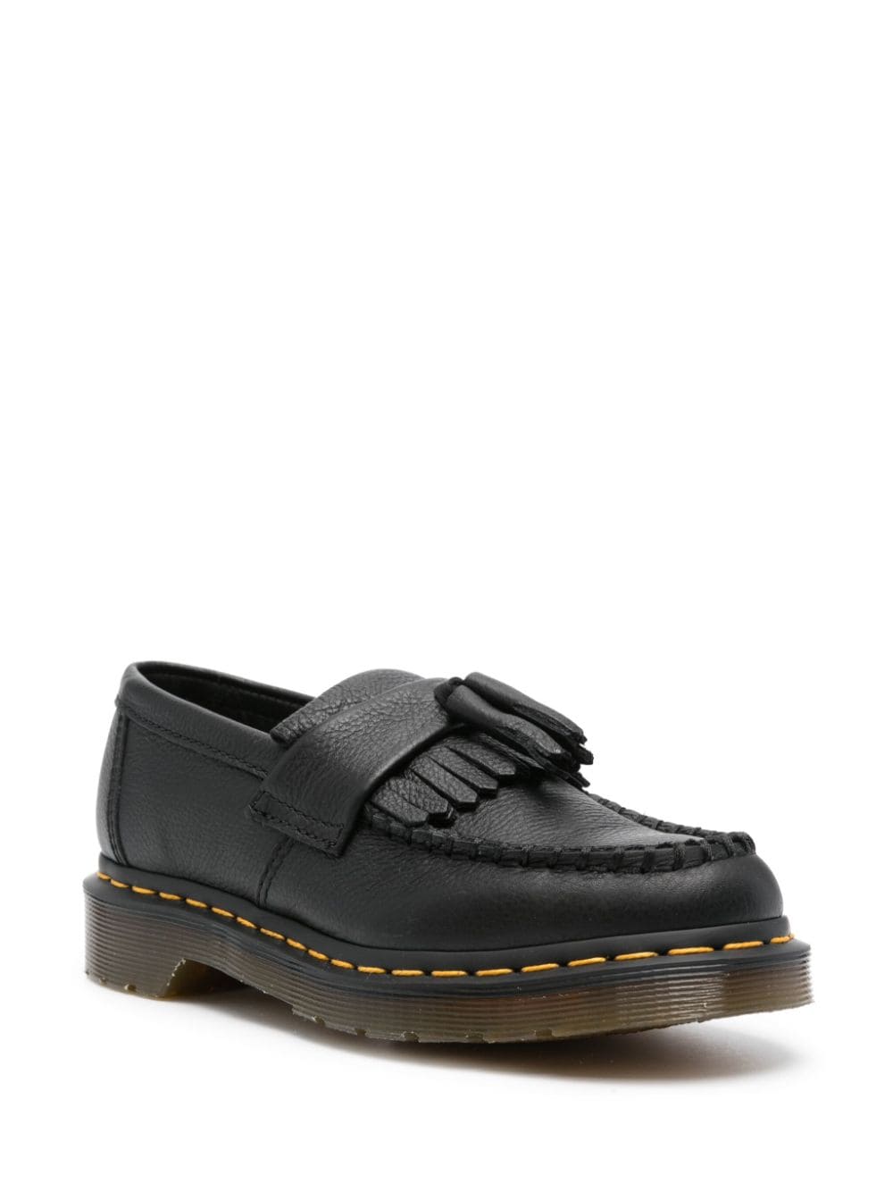 Dr. Martens Black Leather Tassel Chunky Loafers image 2