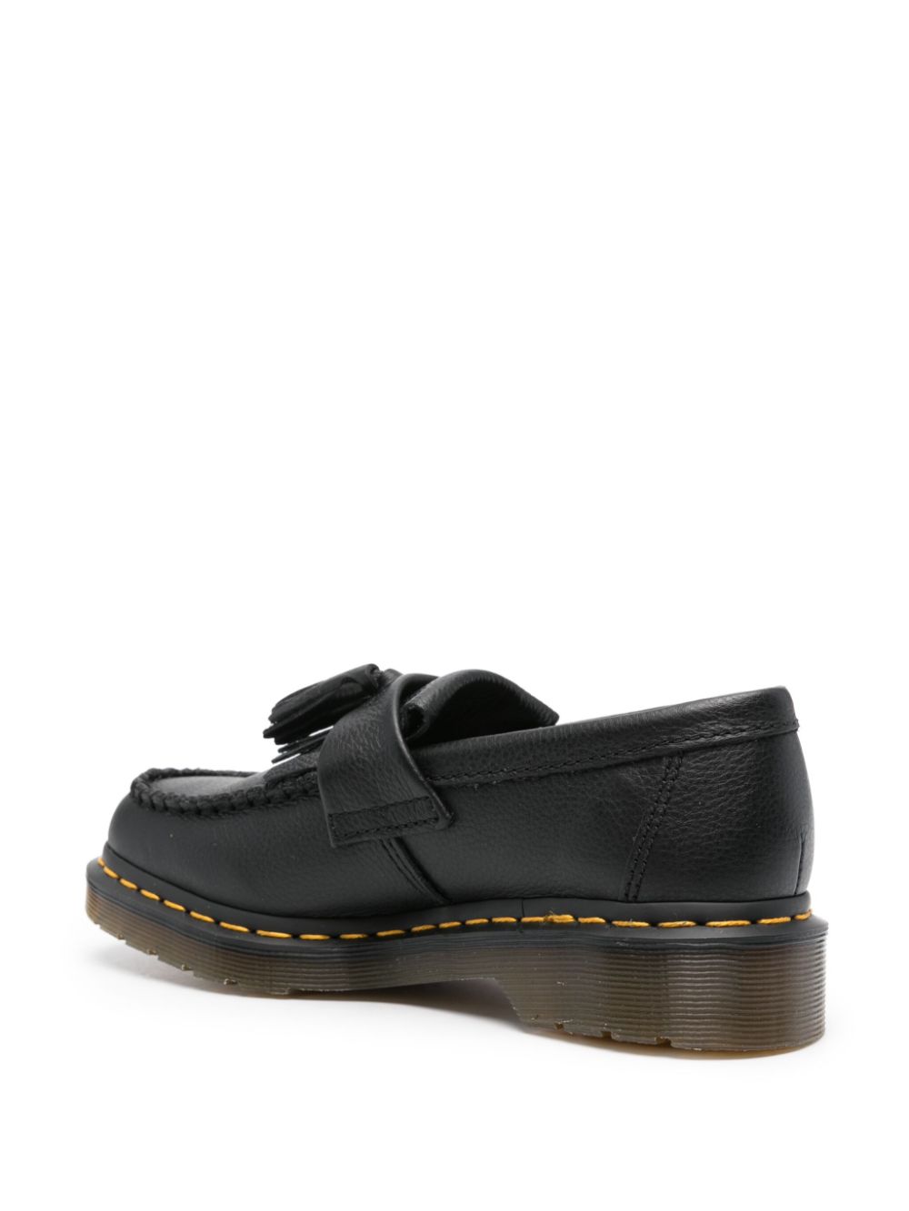 Dr. Martens Black Leather Tassel Chunky Loafers image 3