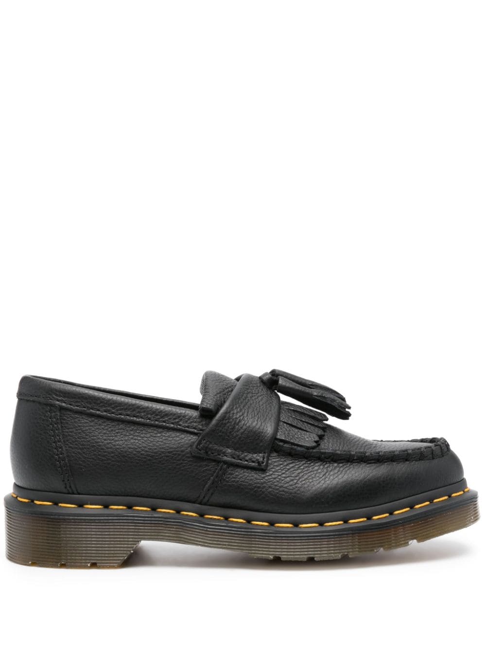 Dr. Martens Black Leather Tassel Chunky Loafers image 0