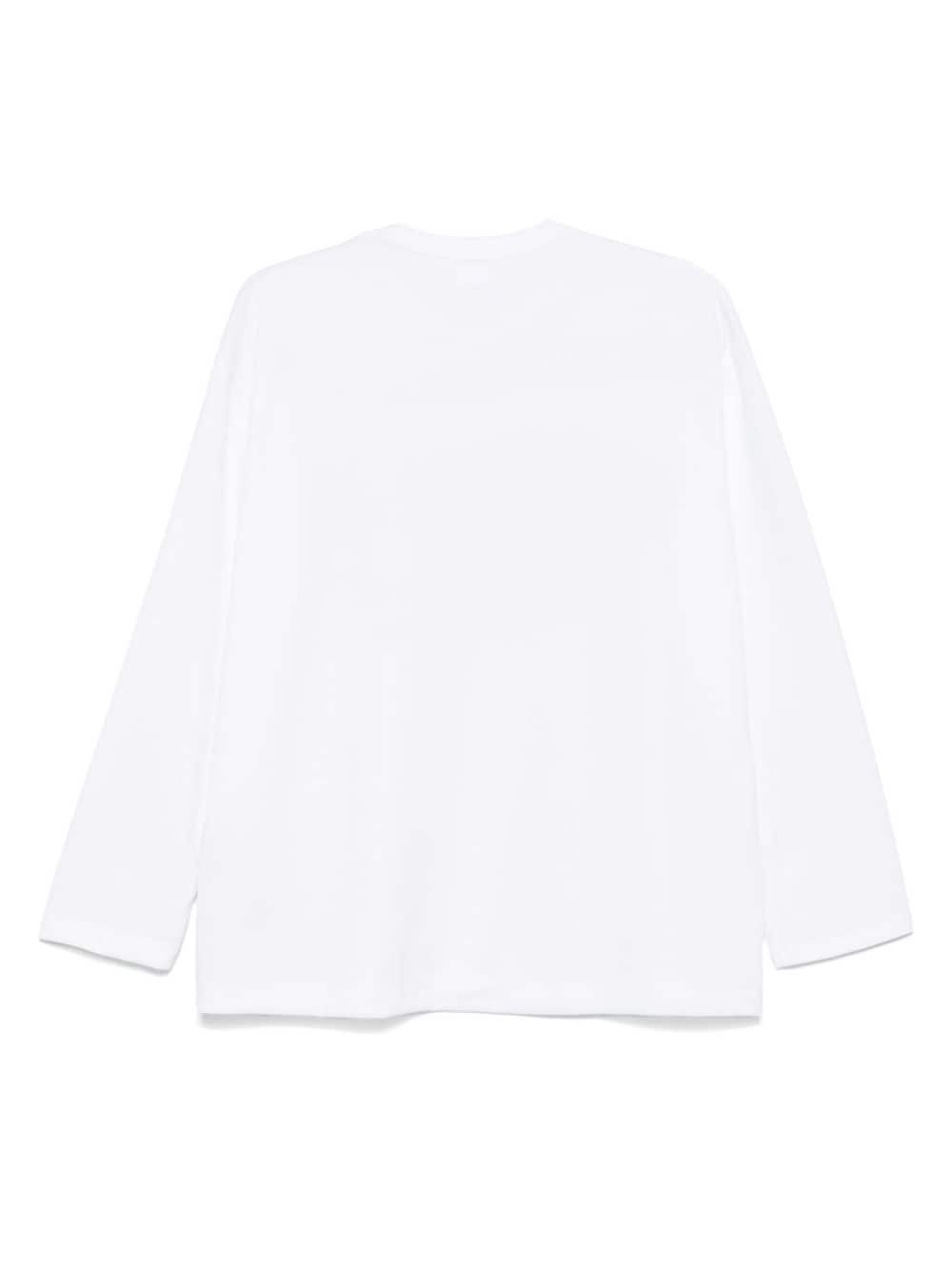 Comme Comme 'Strong Will' Sequin Embellished Long Sleeve T-Shirt - White image 1