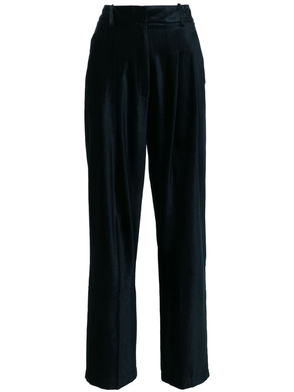 Forte Forte Blue Velvet Tapered Leg Trousers image 0