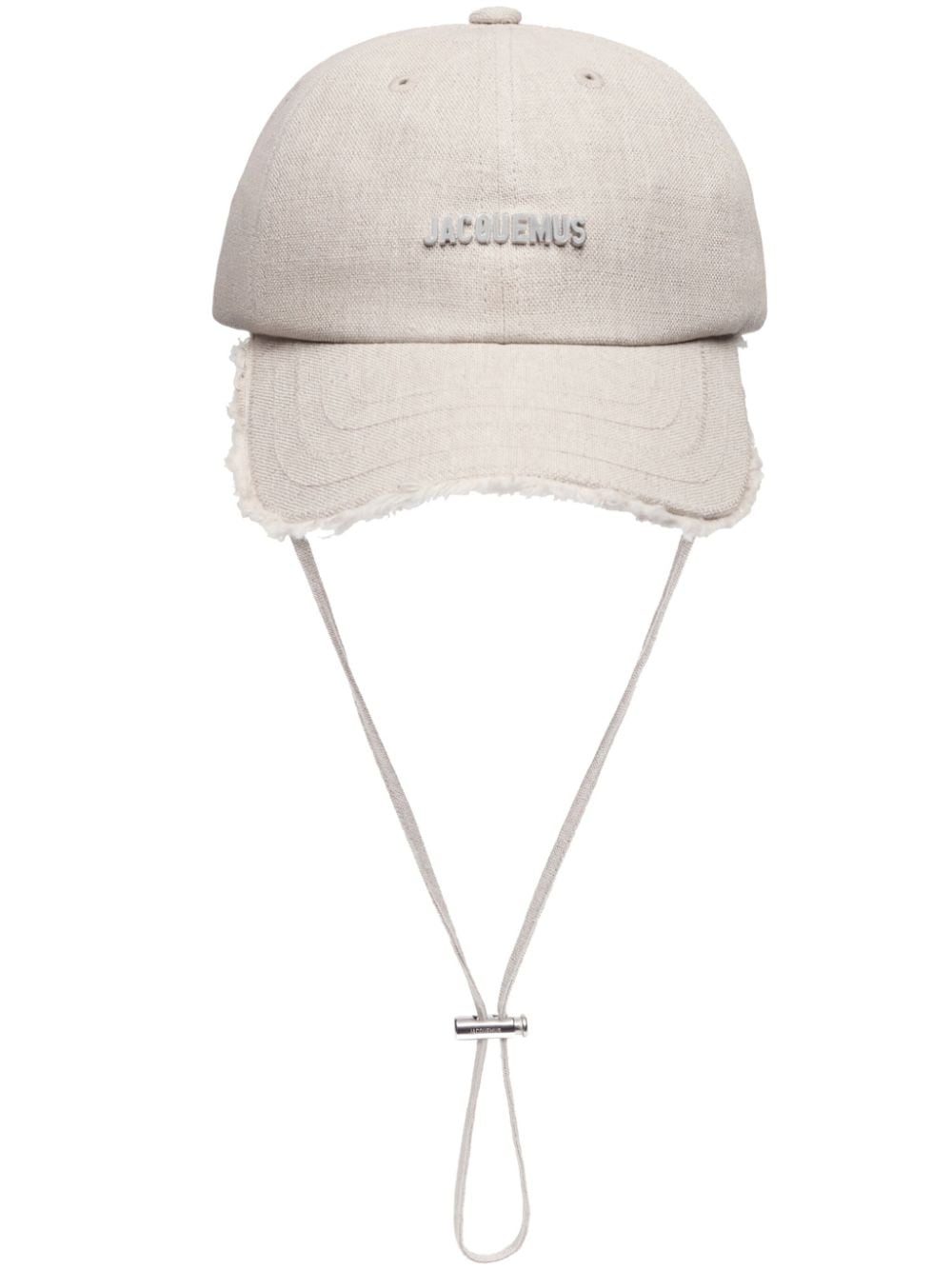 JACQUEMUS Grey Logo Embroidered Hat image 0