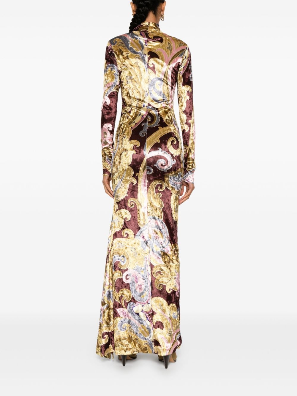 Etro Paisley Print Long Sleeve Dress image 3