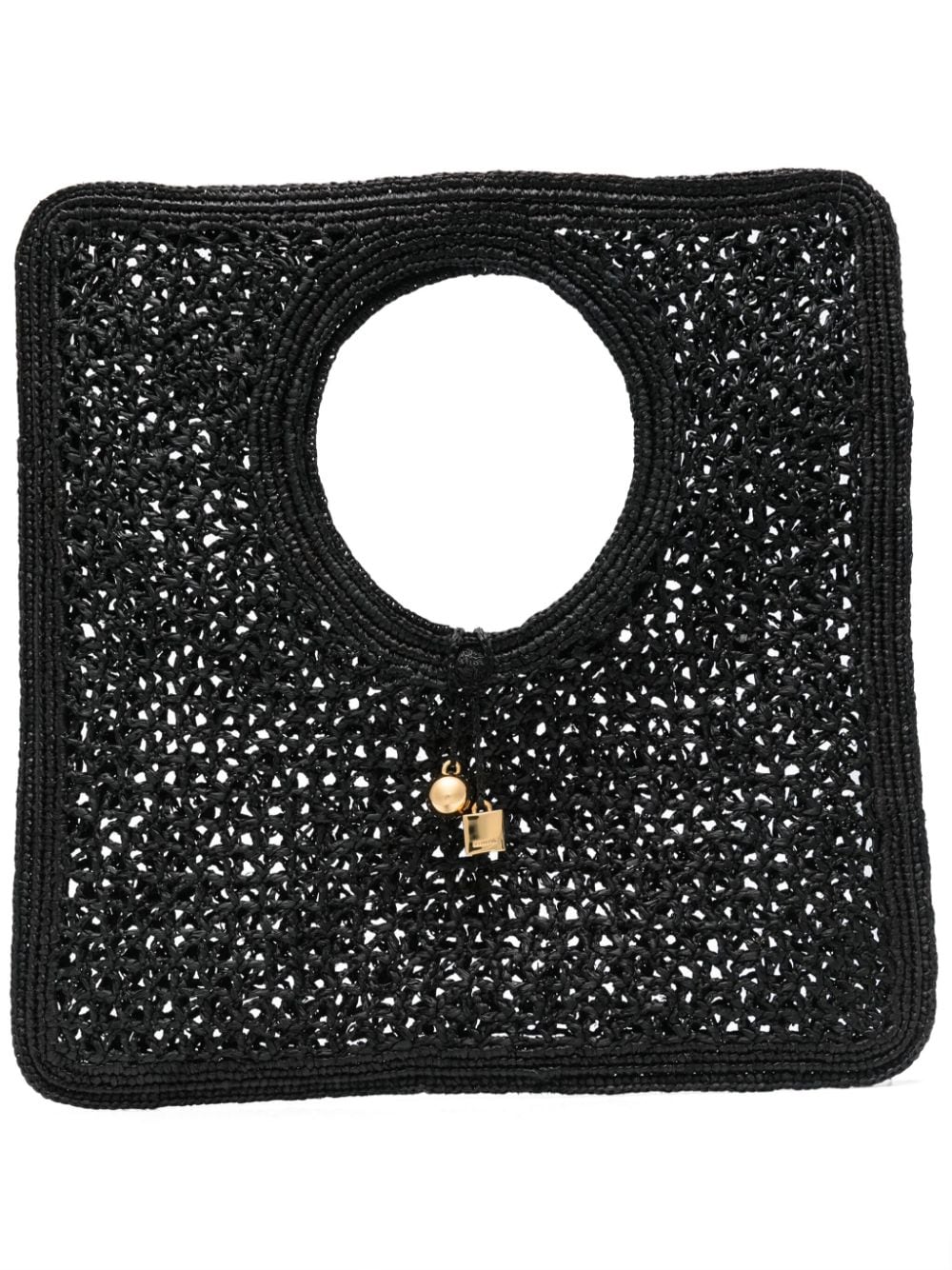 JACQUEMUS Raffia Shoulder Bag - Black image 0