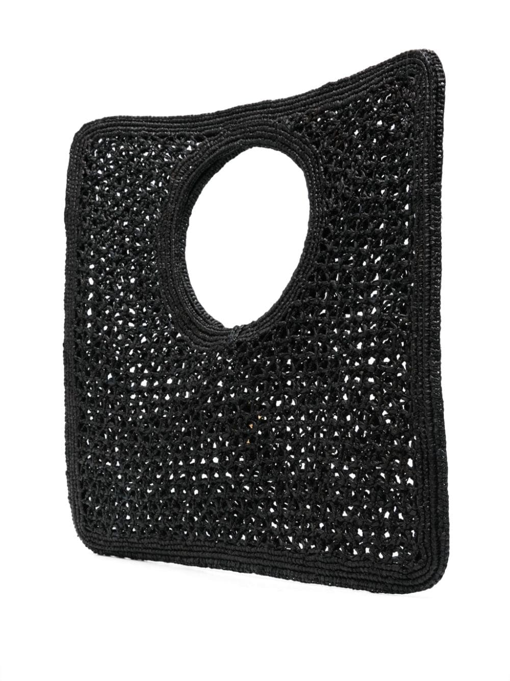 JACQUEMUS Raffia Shoulder Bag - Black image 3