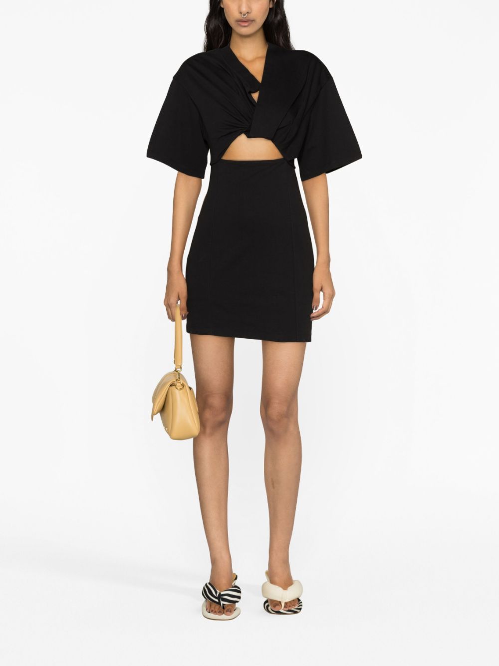 JACQUEMUS Black Cut-Out Detail Dress image 4