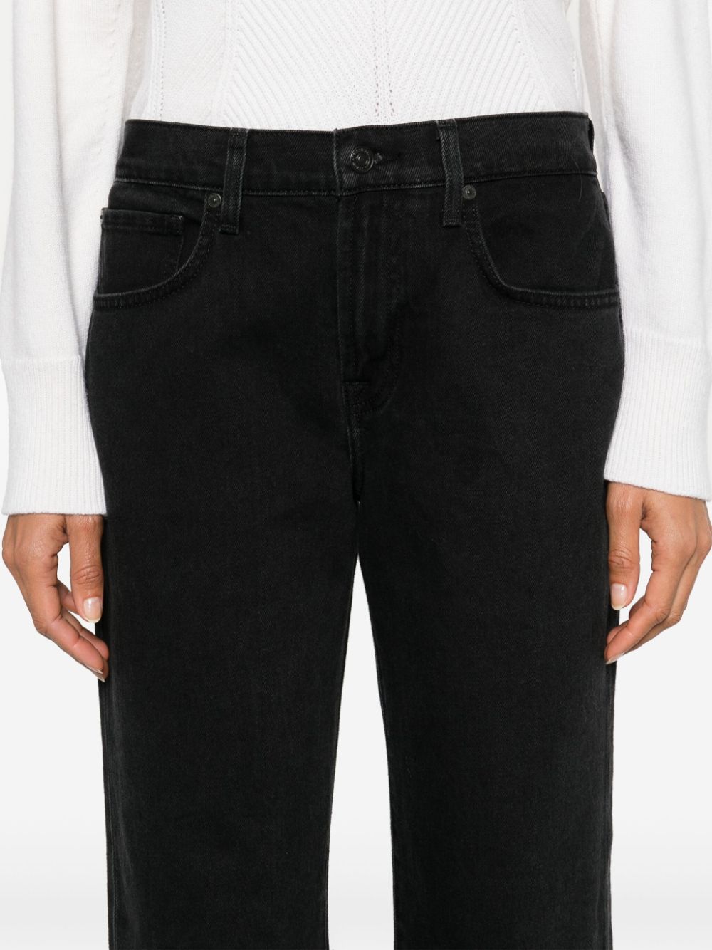 SLEEKEO Seven Black Boyfriend Jeans image 1