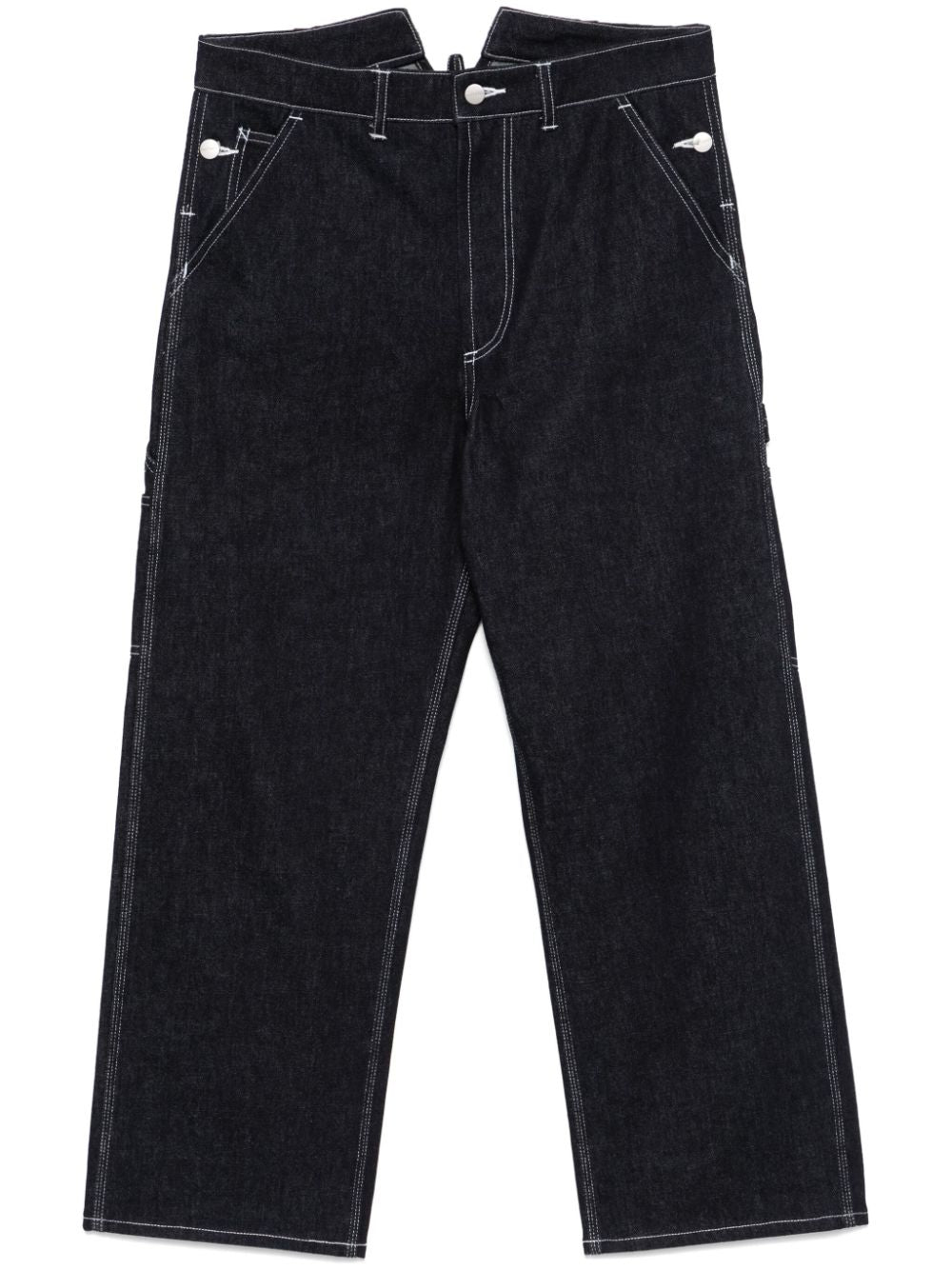 Junya Watanabe Men's Black Straight Leg Jeans image 0