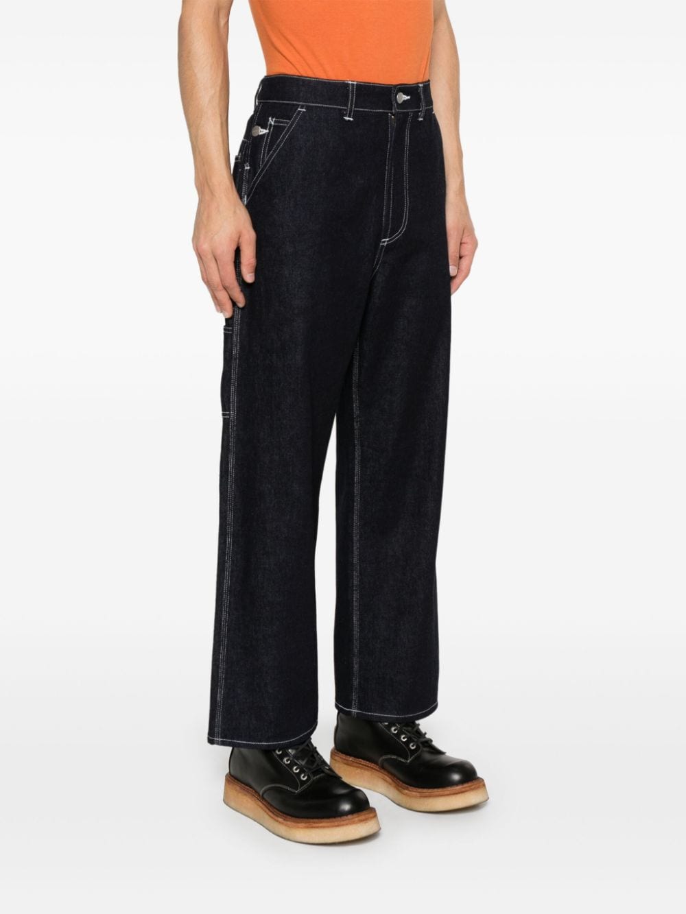 Junya Watanabe Men's Black Straight Leg Jeans image 3