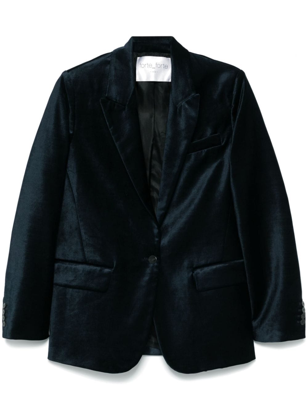 Forte Forte Midnight Blue Velvet Jacket image 0