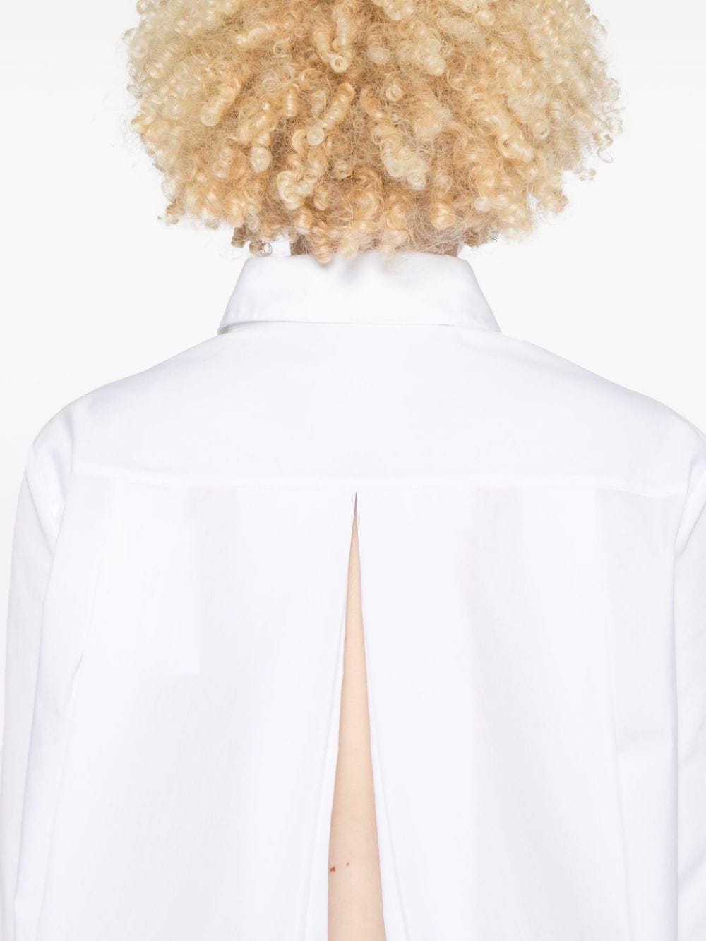 Givenchy White Cotton Poplin Shirt with 4G Embroidery image 4