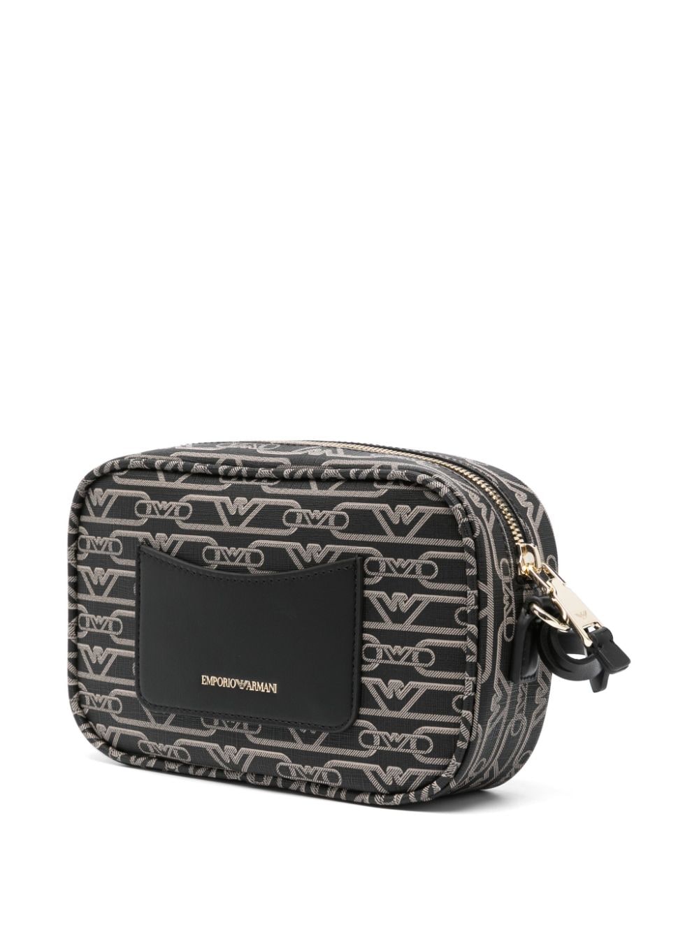 Emporio Armani Black Logo Print Shoulder Bag image 2