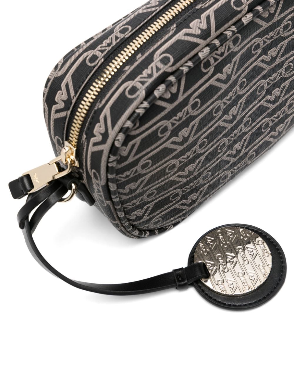 Emporio Armani Black Logo Print Shoulder Bag image 4