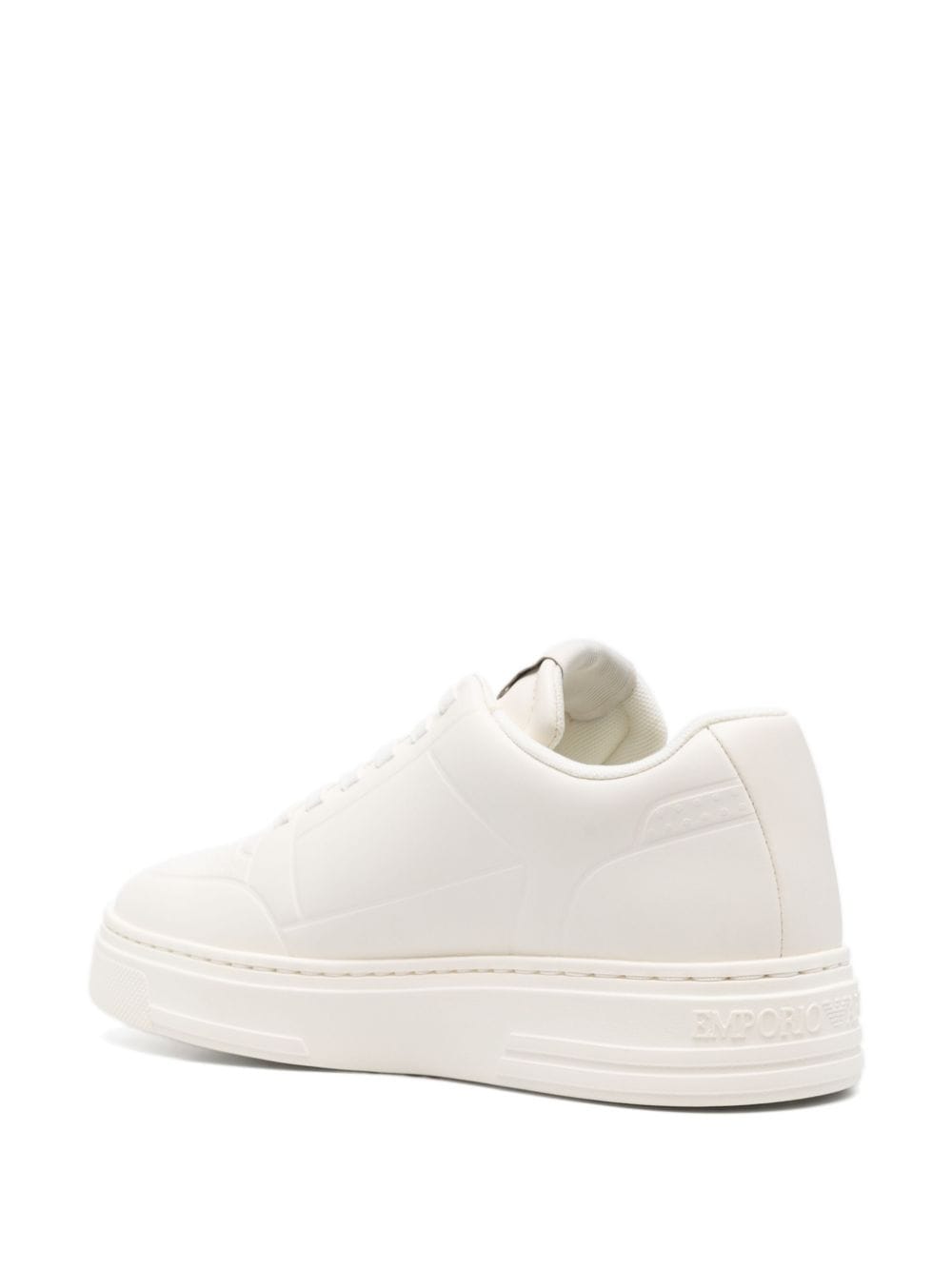 Eclat White Leather Sneakers image 1