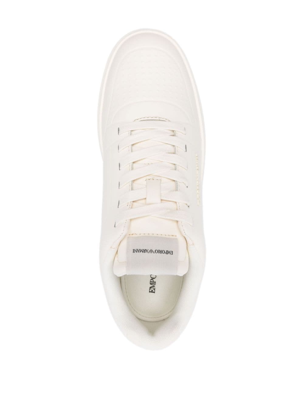 Eclat White Leather Sneakers image 2