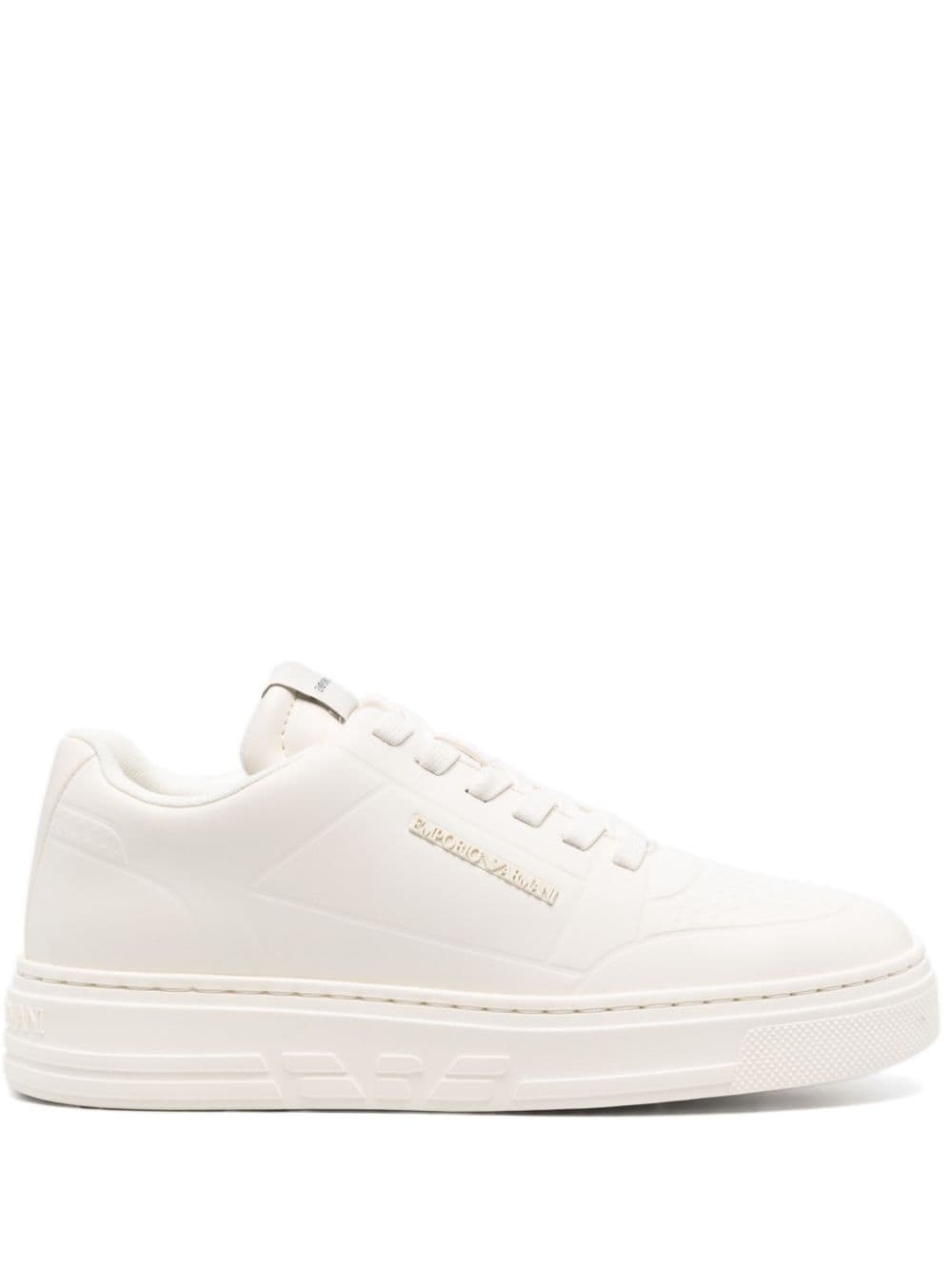 Eclat White Leather Sneakers image 0