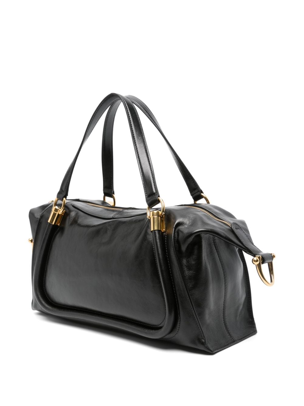 Chloé Grained Leather Top Handle Bag - Black image 2