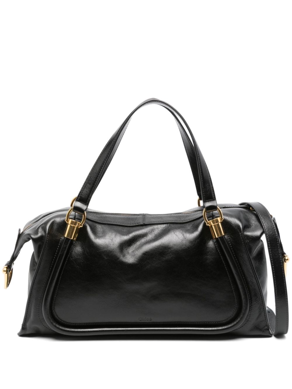 Chloé Grained Leather Top Handle Bag - Black image 0