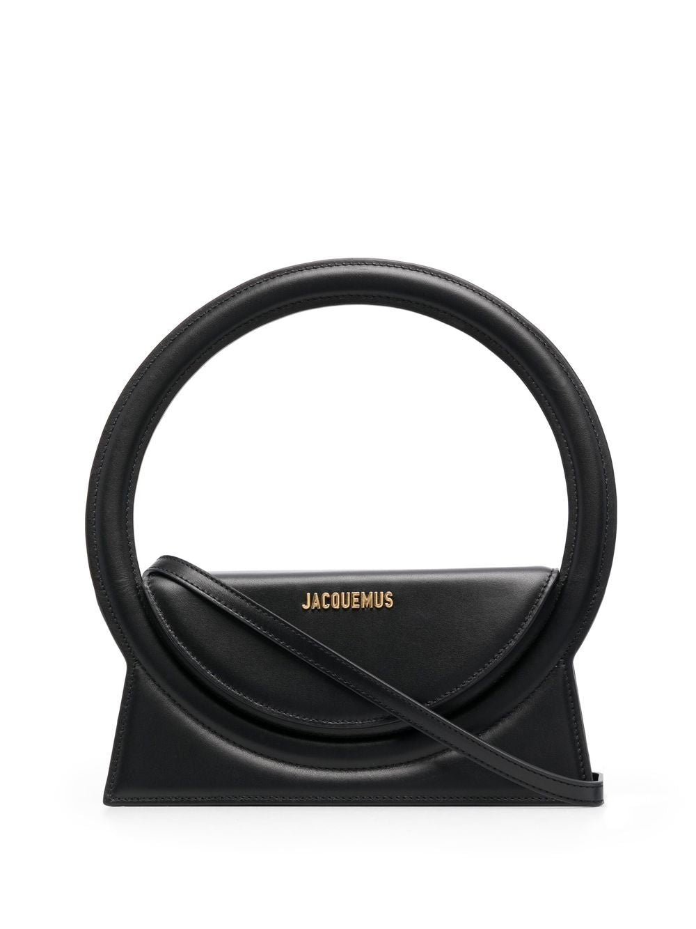 JACQUEMUS Le Chiquito Black Leather Shoulder Bag image 0