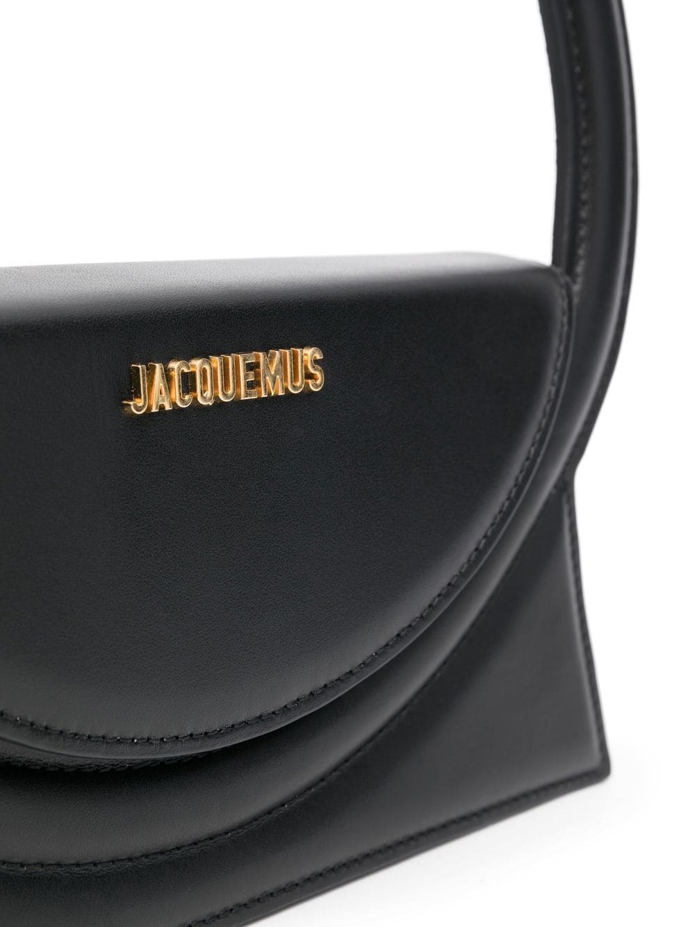 JACQUEMUS Le Chiquito Black Leather Shoulder Bag image 4