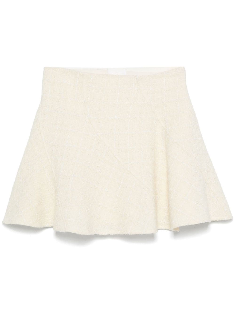 Givenchy Beige Wool Blend Tweed Panelled Skirt image 0