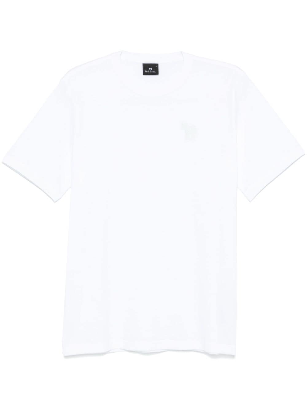 Paul Smith Zebra Appliqué Organic Cotton T-Shirt - White image 0