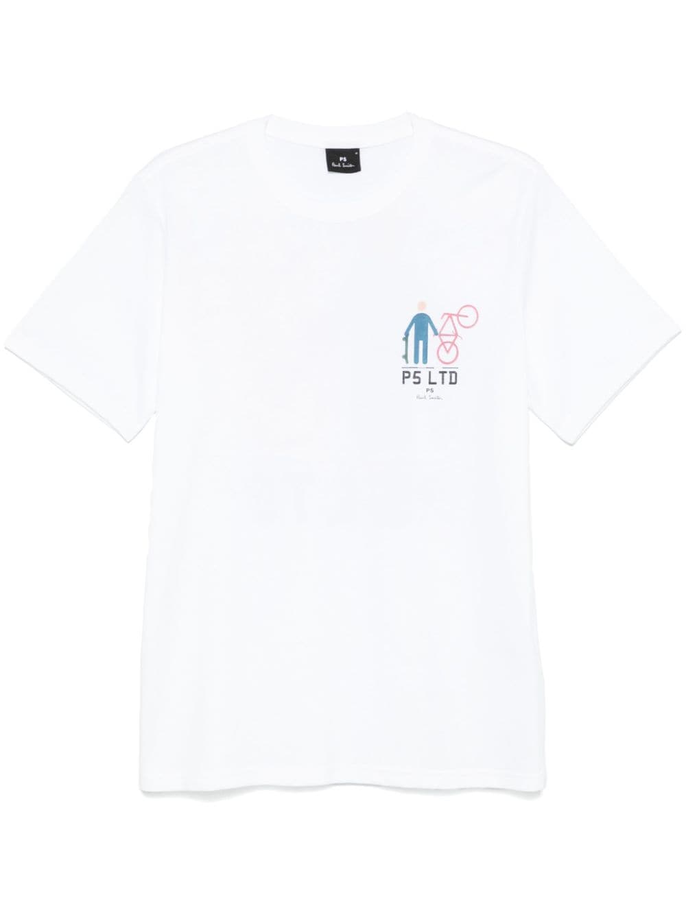 Paul Smith White Graphic Print T-Shirt image 0