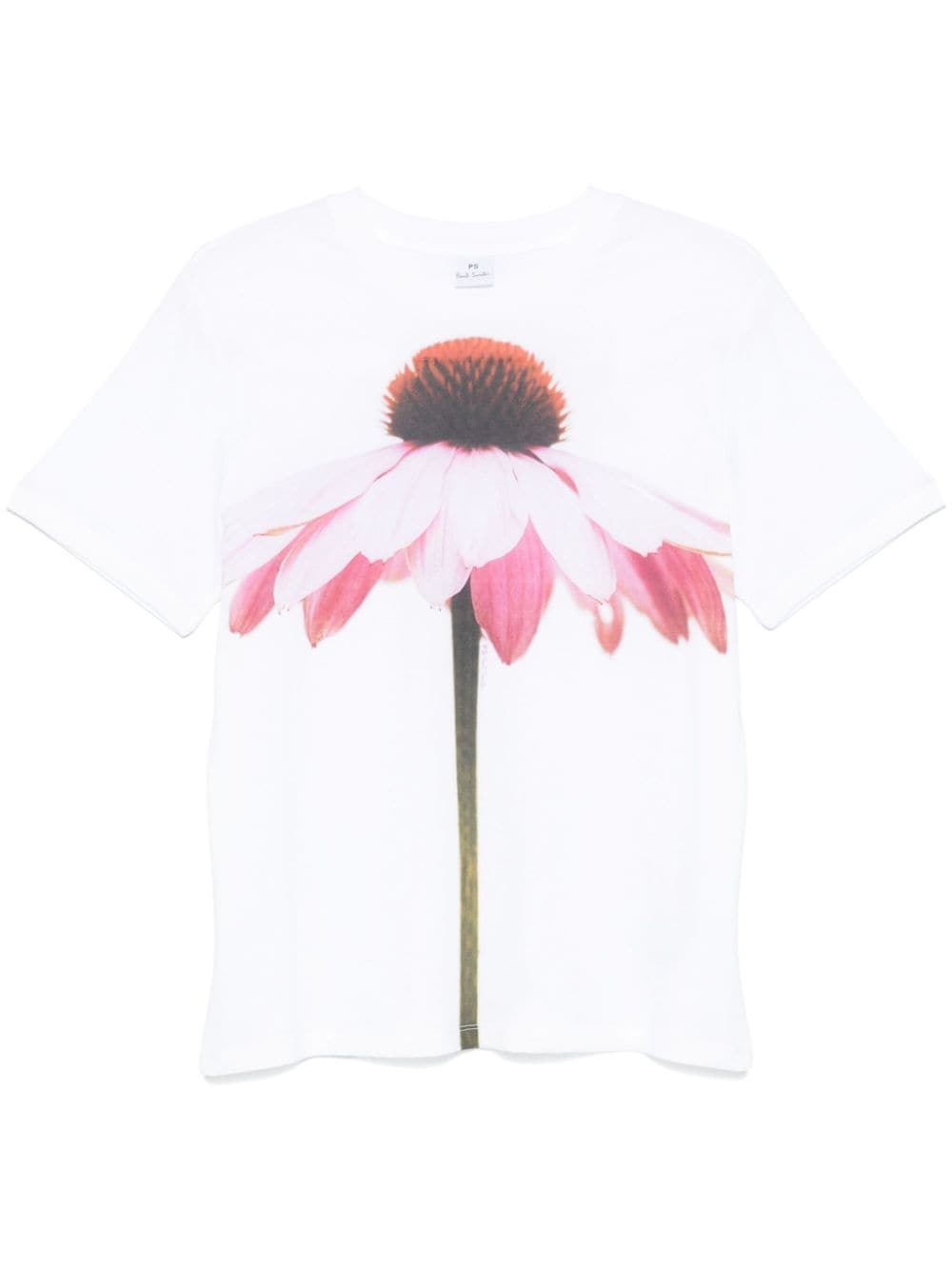 Paul Smith Floral Print Organic Cotton T-Shirt - White image 0