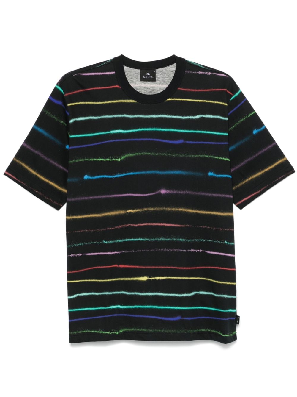 Paul Smith Men's Black Striped Organic Cotton T-Shirt image 0