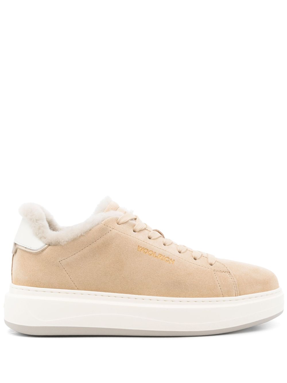 Woolrich Suede Sneakers in Beige image 0