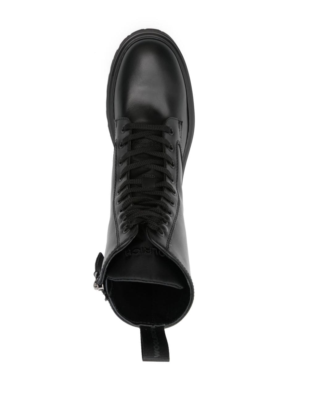 Woolrich Black Leather Ankle Boots image 1