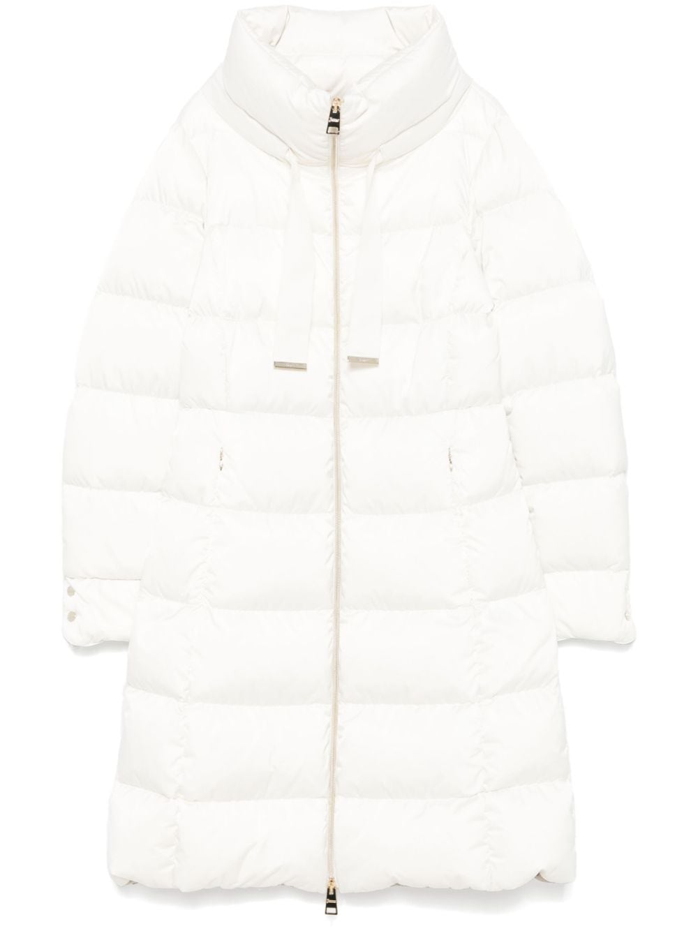 Herno White Quilted Down Blend Coat image 0