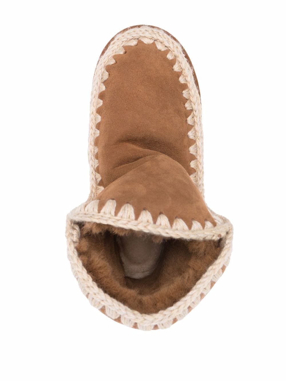 Mou Boots Leather Brown Shearling Lined image 1