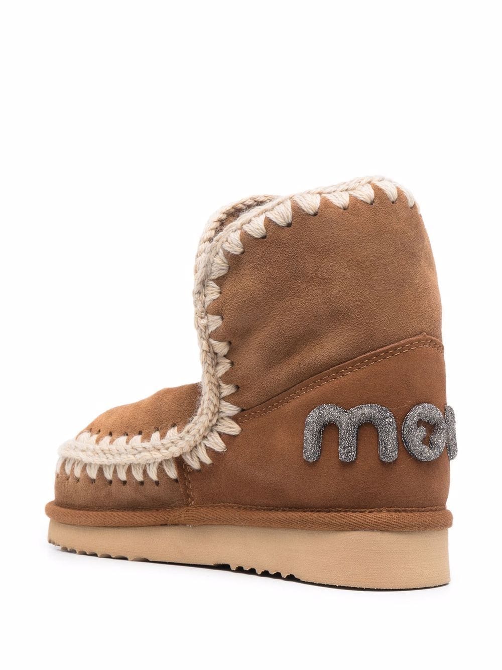 Mou Boots Leather Brown Shearling Lined image 2