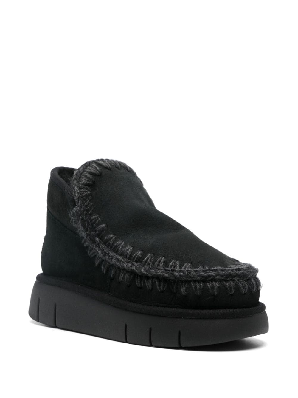 SLEEKEO Mou Boots in Black image 3