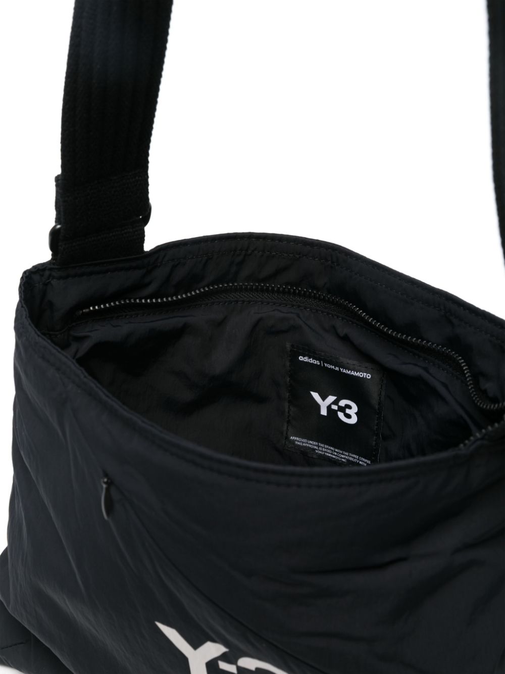 Y-3 Black Recycled Polyester Padded Backpack image 1