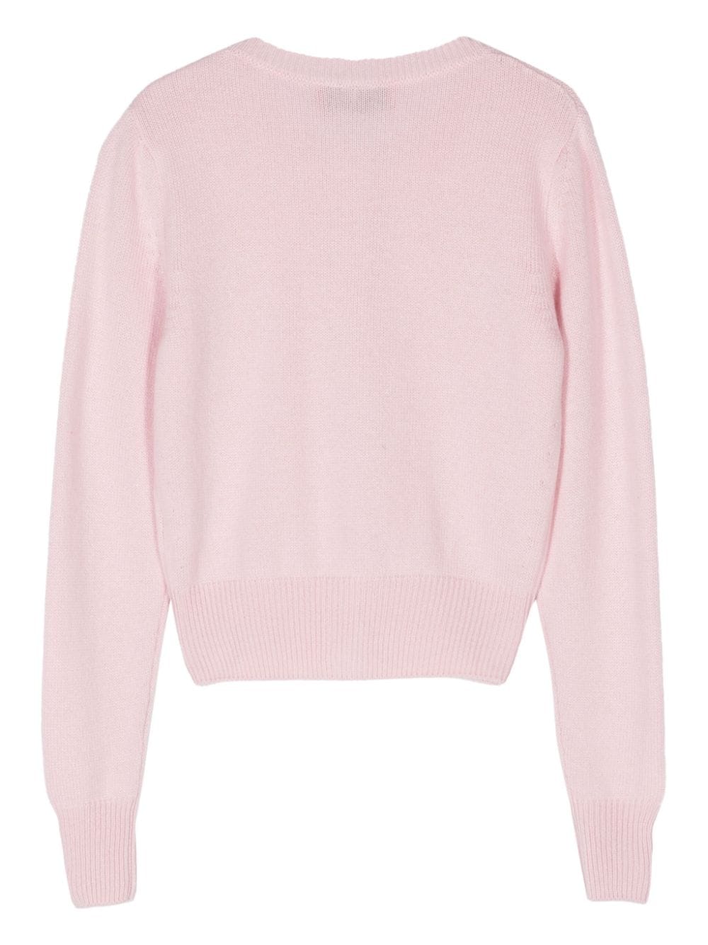 WILD CASHMERE Pink Crewneck Sweater image 1