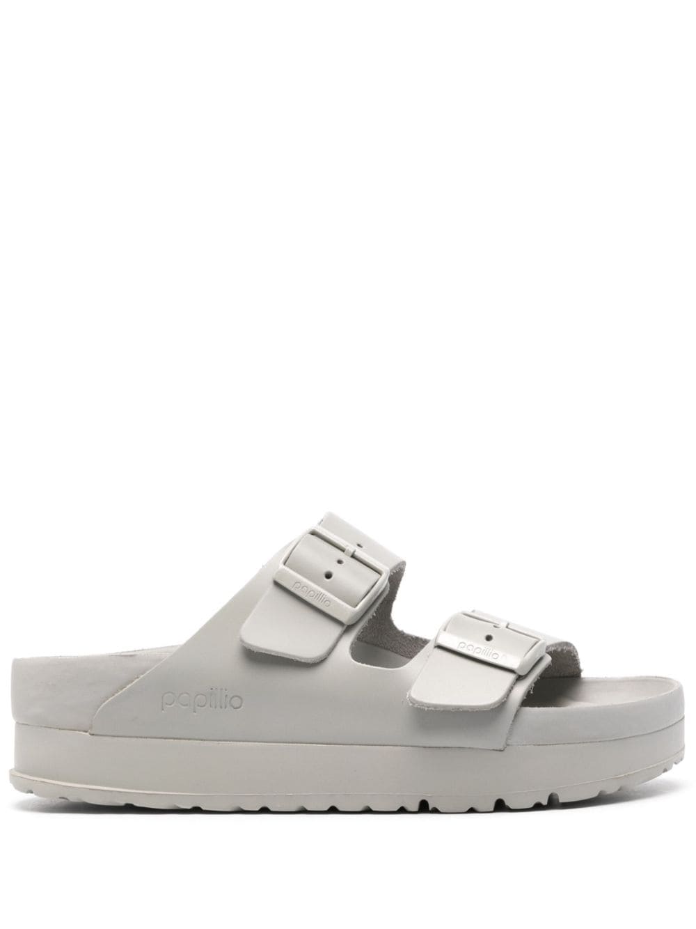 Birkenstock Arizona Grey Leather Sandals image 0