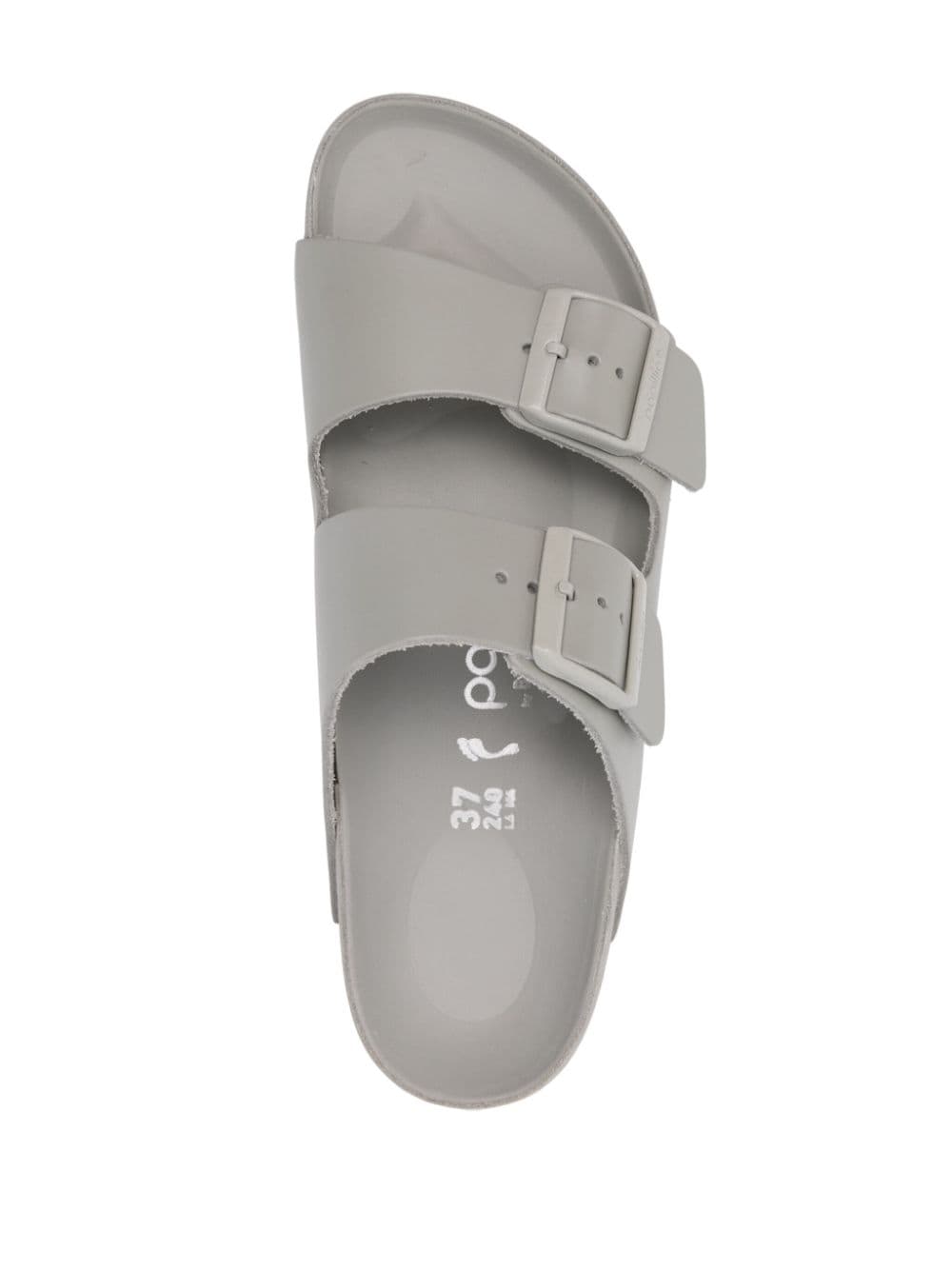 Birkenstock Arizona Grey Leather Sandals image 1