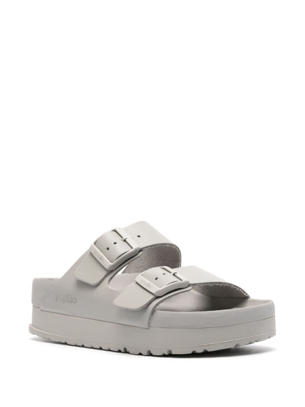 Birkenstock Arizona Grey Leather Sandals image 2