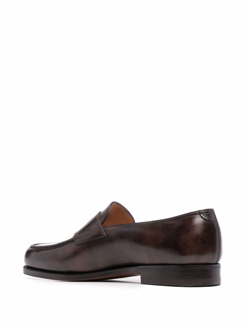 John Lobb Men's Dark Brown Leather Flat Shoes image 3