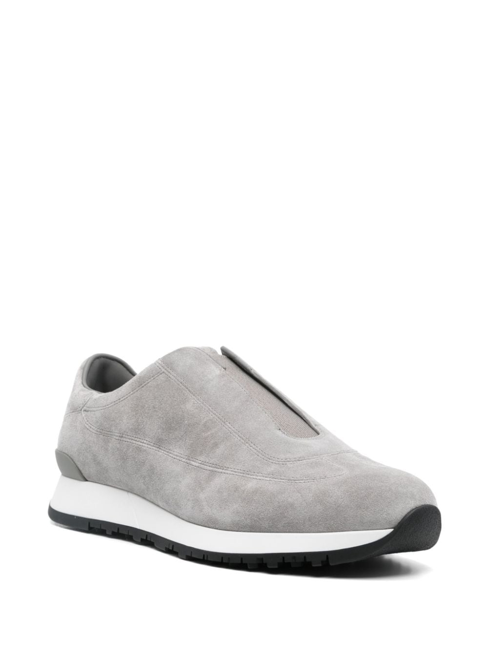 John Lobb Green Suede Slip-On Sneakers image 1