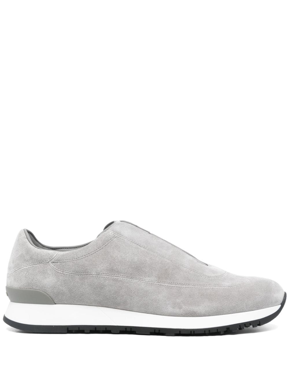 John Lobb Green Suede Slip-On Sneakers image 0